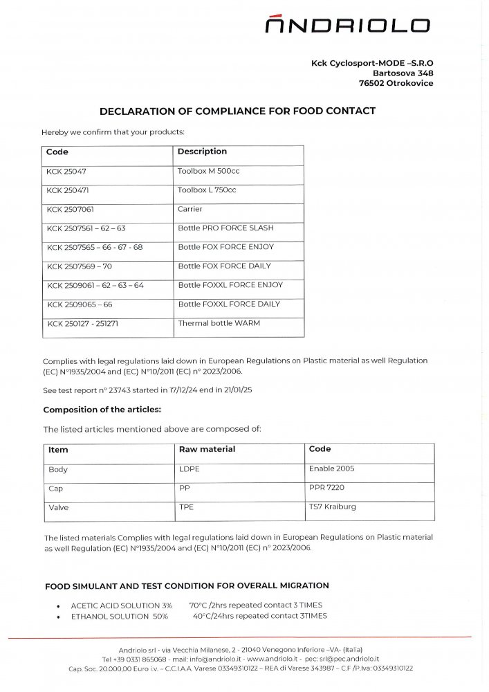 láhev FORCE DAILY 0,75 l,transparentní černá-černá