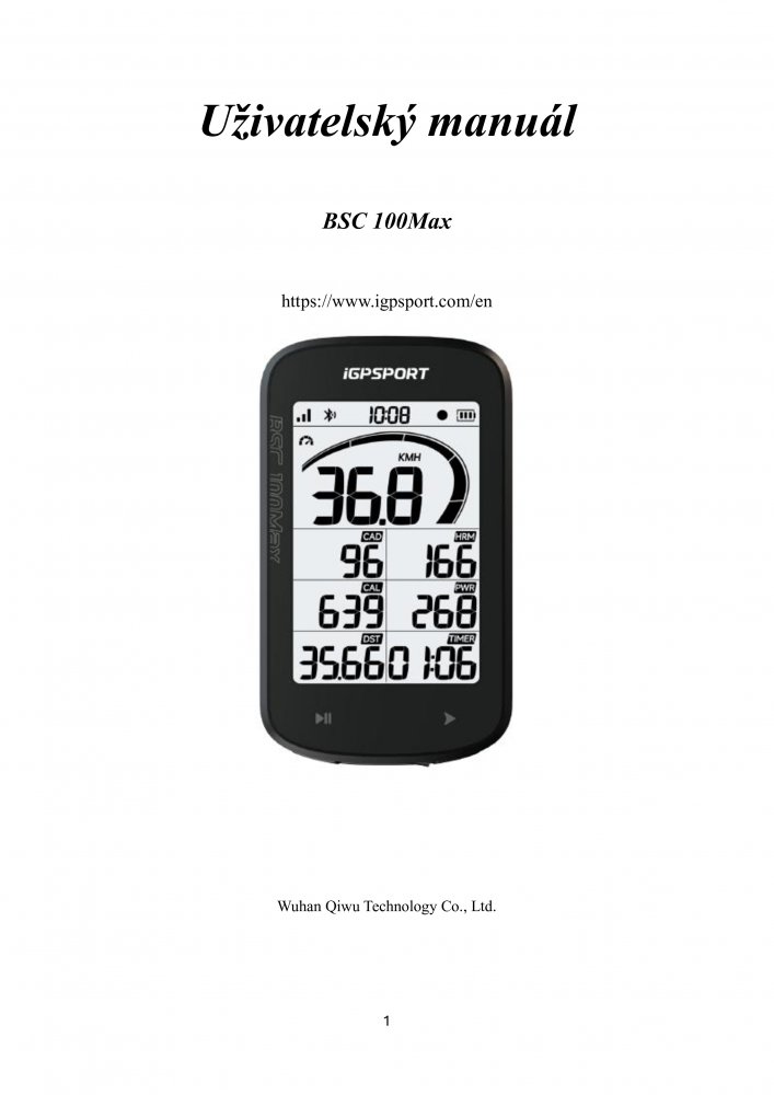 cyklopočítač iGPSPORT BSC100 Max