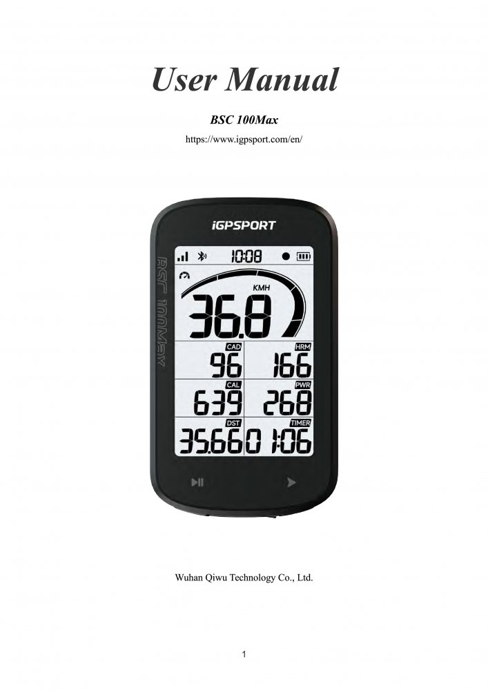 cyklopočítač iGPSPORT BSC100 Max