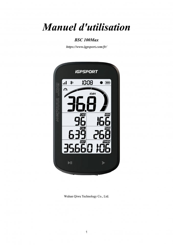 cyklopočítač iGPSPORT BSC100 Max