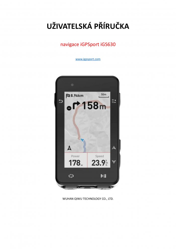 navigace iGPSport iGS630