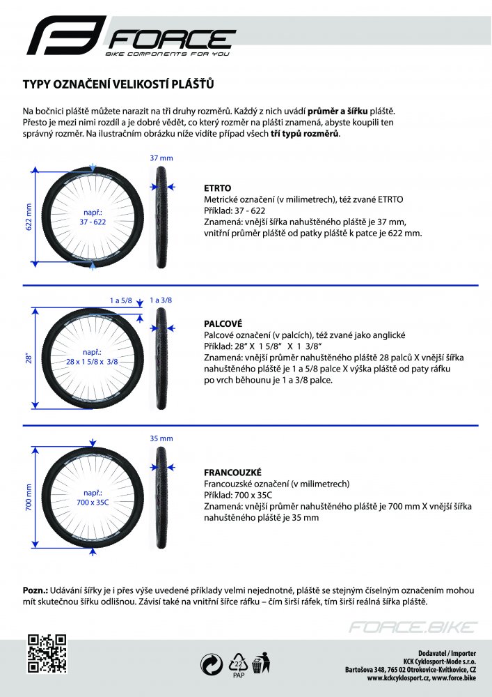plášť FORCE 700 x 25C, IA-2304, drát, černý