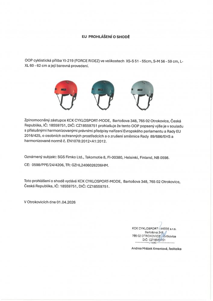 přilba FORCE RIDEZ BMX, petrolejová matná