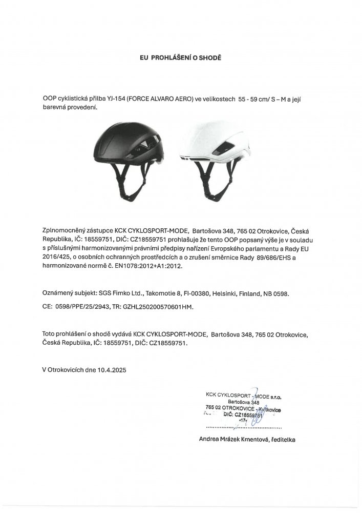 přilba FORCE ALVARO AERO, černá