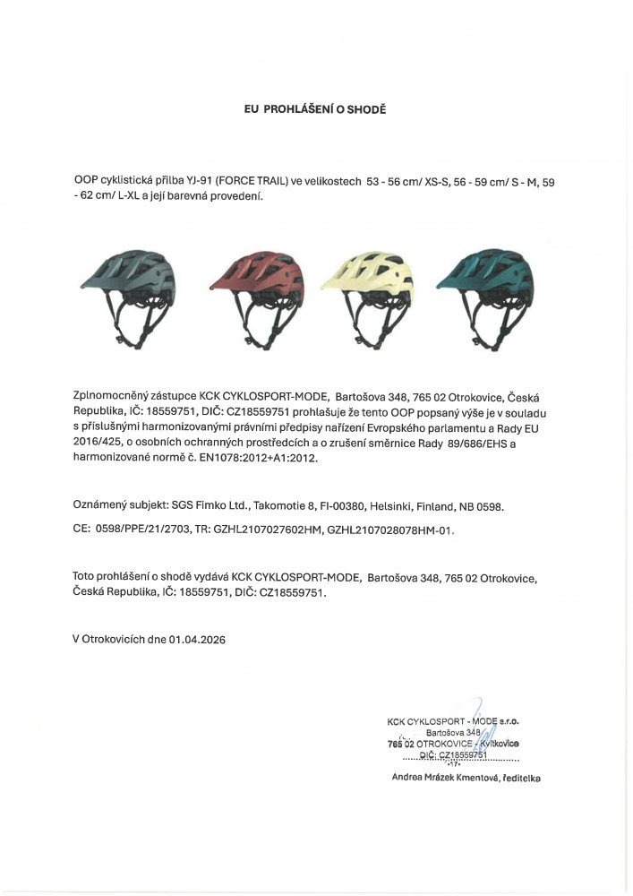 přilba FORCE TRAIL MTB, petrolejová