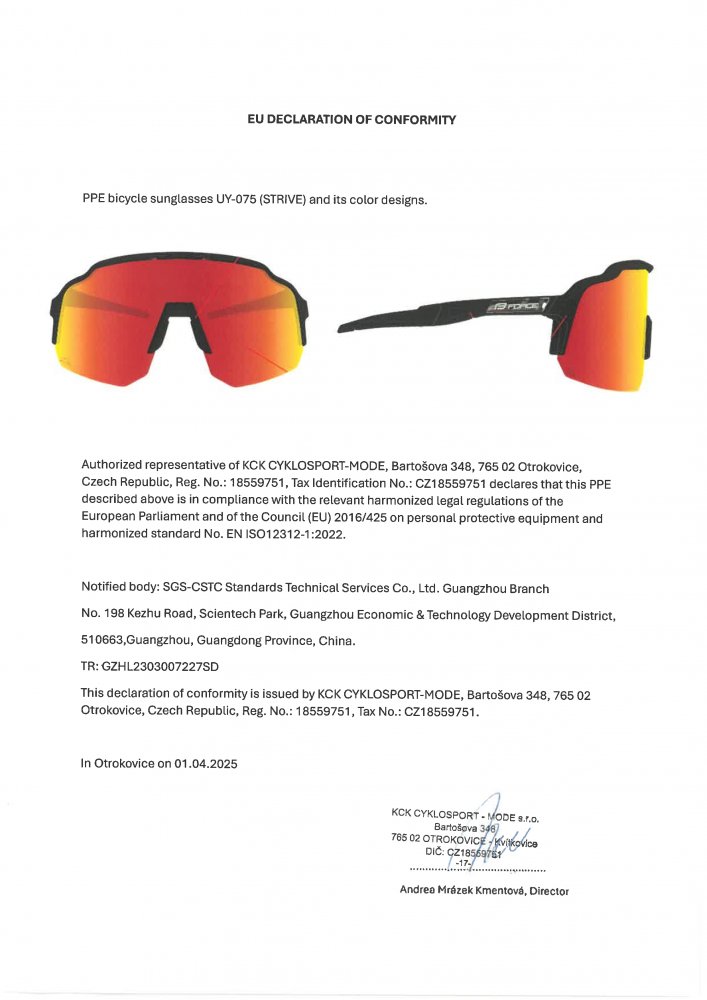 brýle FORCE STRIVE transparentní, růžové zrc. sklo