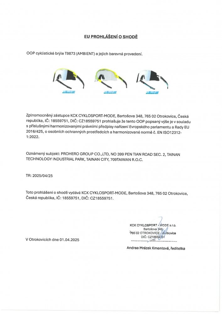 brýle F AMBIENT 1x černé+1x fluo, černé sklo SADA