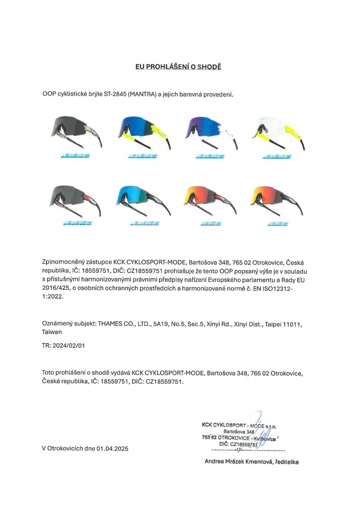 brýle FORCE MANTRA fluo, modré zrc. sklo