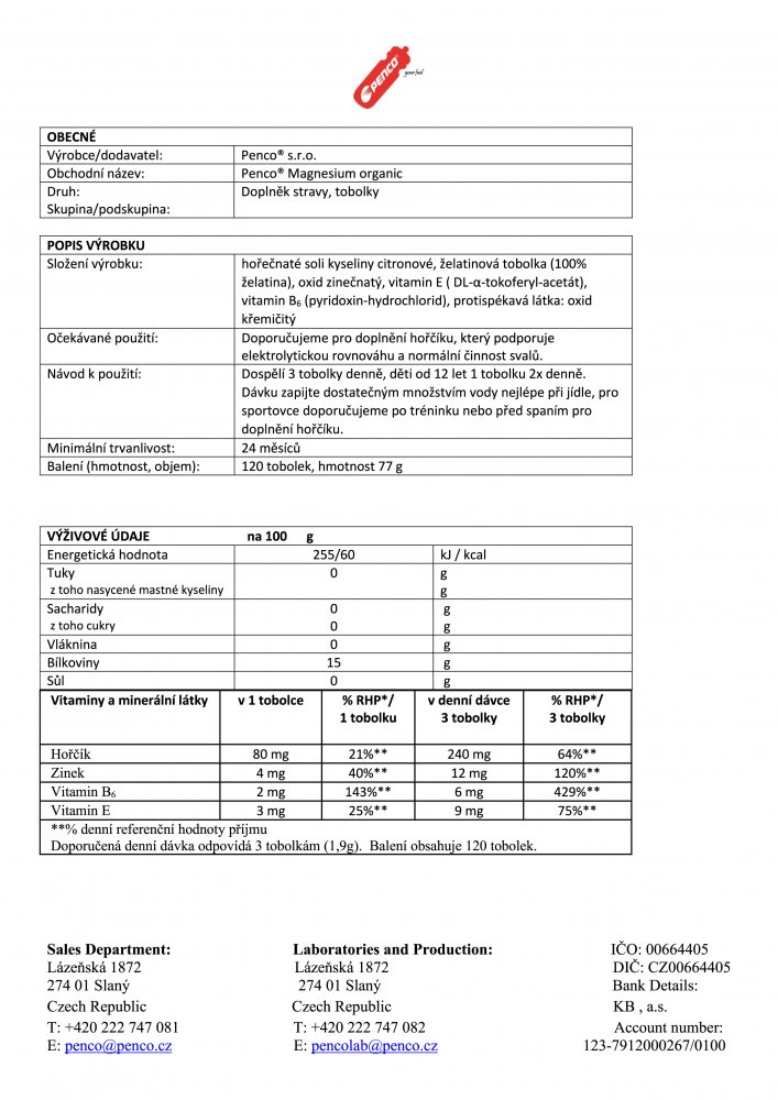 Magnesium Organic Plus, 120 tablet