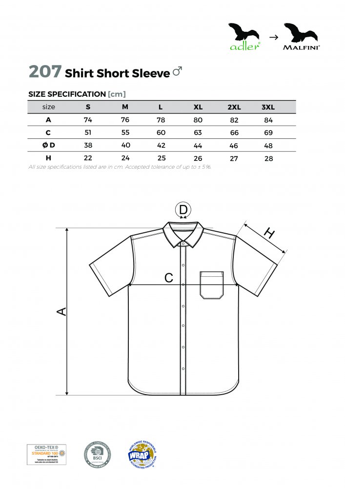 Shirt short sleeve/Chic