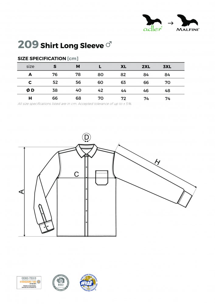 Shirt long sleeve/Style LS